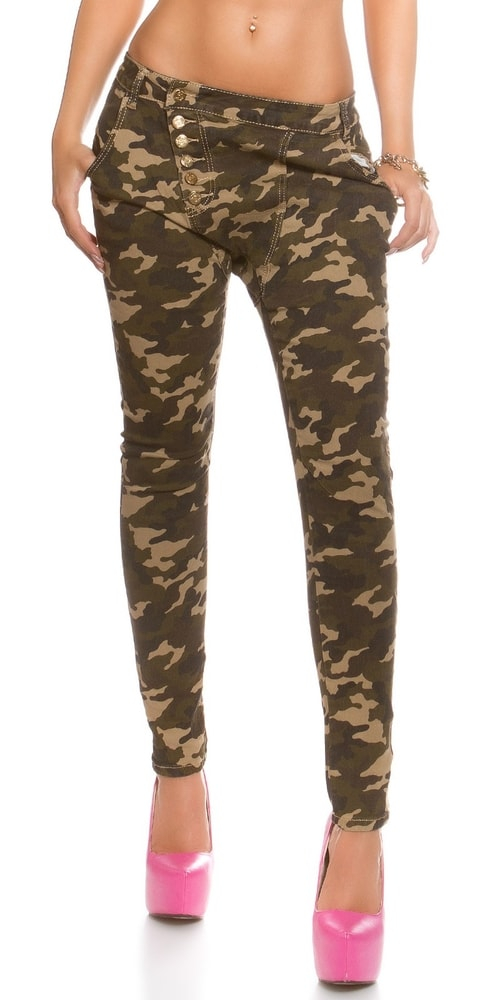 Kalhoty v army stylu